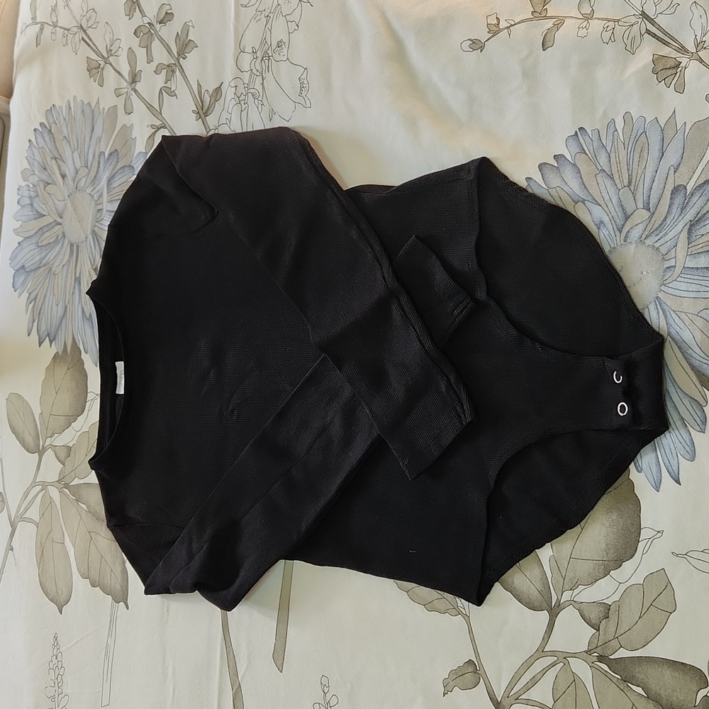 Zara Black bodysuit long sleeve.